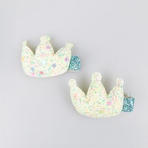 Hair clip / Crowns / Light Green
