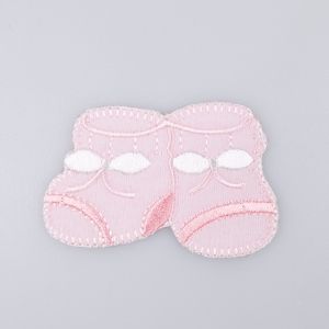 Iron-on motif / Little shoes / Pink