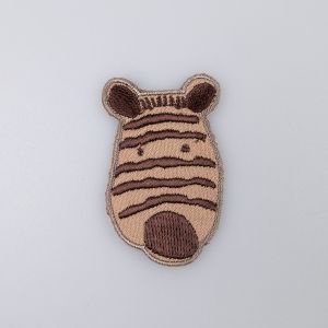 Iron-on motifs / Brown zebra