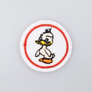 Iron-on motifs / Duck / Red ring