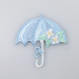 Iron-on motifs / Umbrella / Blue