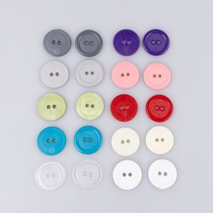 Round button with border 20 mm / Different shades