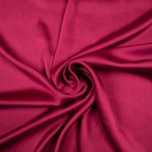 Satin with crinkle effect / Magenta