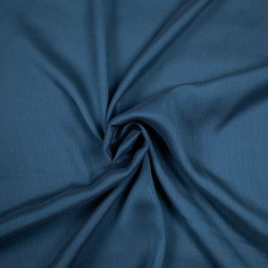 Stretch satin with crinkle effec / Teal