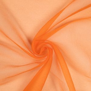 Seersucker Organza fabric / Orange