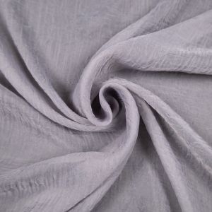 Crinkle effect curtain voile Diana / Grey