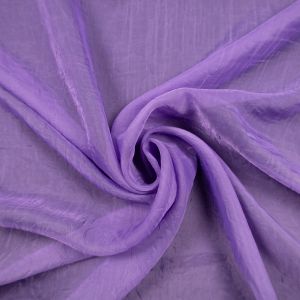 Crinkle effect curtain voile Diana / Dark Violet