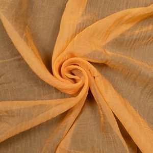 Curtain voile with crinkle effect Diana / Orange