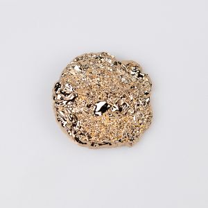 Metal shank button 45 mm / Gold