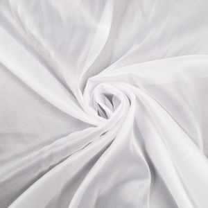 Curtain voile Aura with leadband / White