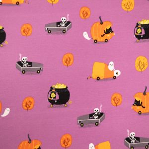 Printed jersey / D20 Lilac
