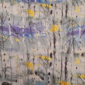 Print Silky satin / D5 Light grey