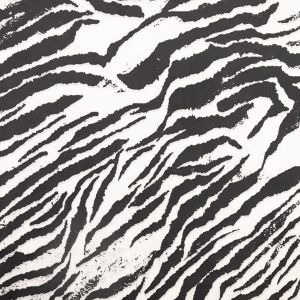 Print Silky satin / D22 Black-white