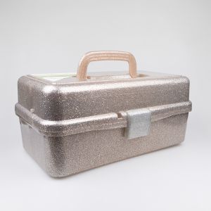 Plastic craft box Glitter Storage Box / Silver