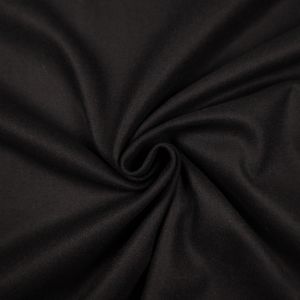 Wool coating Melton / D18 Black