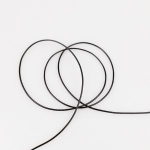 Braided and reinforced cord 1 mm / Black 332
