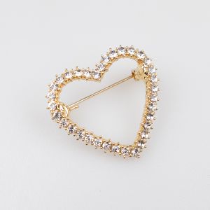 Brooch Heart / Golden