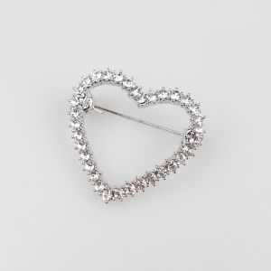 Brooch Heart / Silver