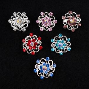 Filigree Brooch with Small Stones / Different shades