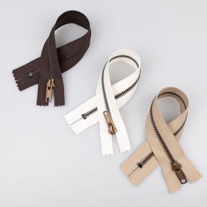Metallic Zipper closed-ended 25 cm / Different shades