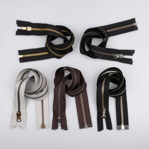 Metallic Zipper M5 open-ended 70 cm / Different tones
