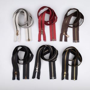 Metallic Zipper M5 open-ended 85 cm / Different tones