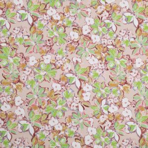 Floral Cotton Poplin Fabric / Green