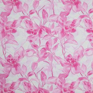 Floral Cotton Poplin Fabric / Pink