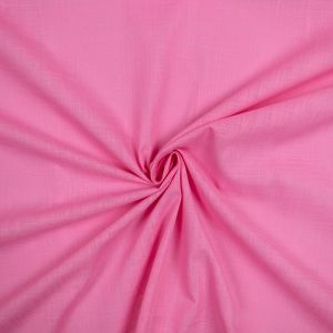 Solid-colored cotton fabric / Pink