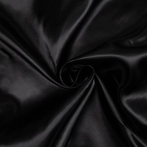 Budget Satin Fabric / Black