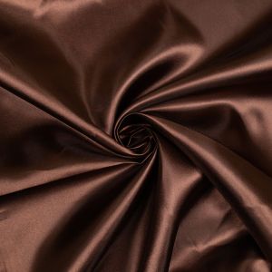 Budget Satin Fabric / Brown