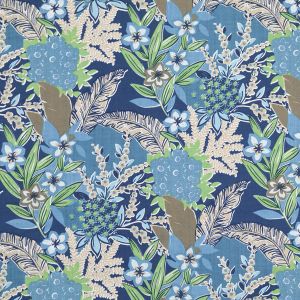 Print Cotton Fabric / Blue