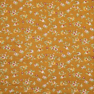 Print Cotton Fabric / Mustard