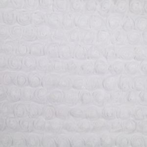 3D Lace fabric Rose / White