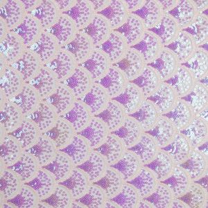 Sequin mesh fabric Mermaid / Purple
