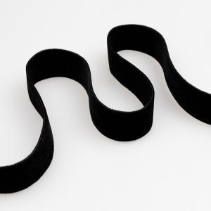 Velvet ribbon 25 mm / black 332
