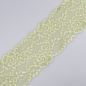 Stretch lace D6  / 7.5 cm Salvia green
