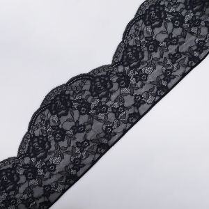 Stretch lace D20  / 17 cm Black