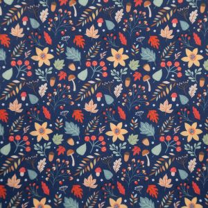 Cotton Fabric / Navy