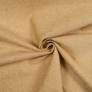 Upholstery fabric with woven metallic thread / Yellow