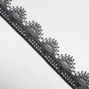 Guipure Lace 60 mm / Black