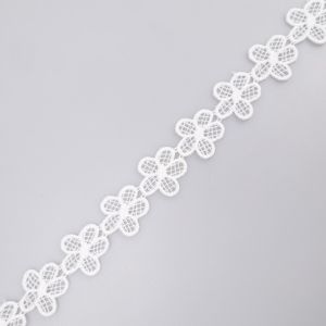 Floral trim Daisy 27 mm / White