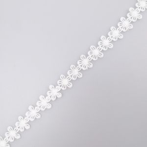 Floral trim Daisy 15 mm / White