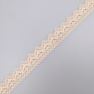Lace with one edge 25 mm / Beige