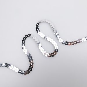 Sequin trim 10 mm / Silver