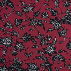 Viscose fabric 14271018 / 18 Dark red
