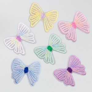 Sew-on embroidered motif Bow / Different shades