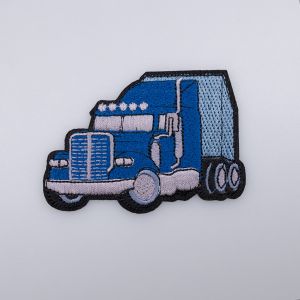 Iron-on motif MACK 8x6 cm / Blue