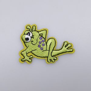 Iron-on motif FROG 4x5 cm / Green