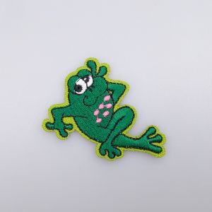 Iron-on motif FROG 4x5 cm / Green 269